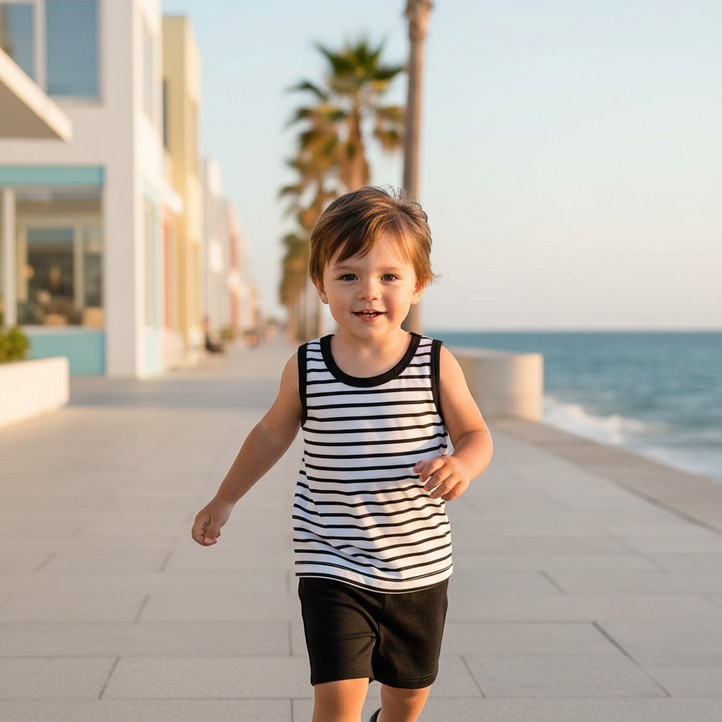 Striped Tank Two Piece Set