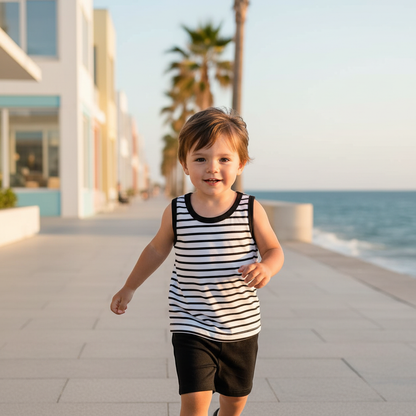 Striped Tank Two Piece Set
