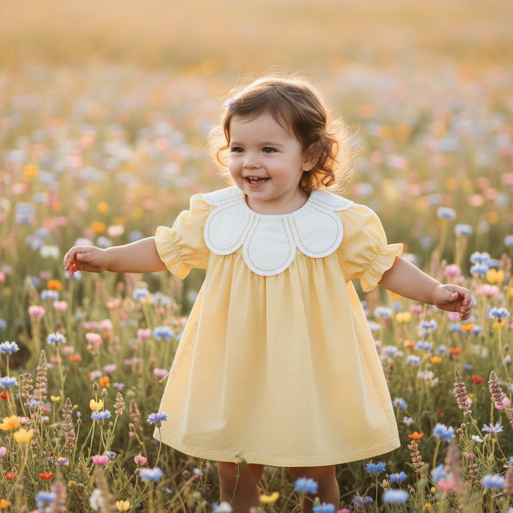 Puff Sleeve Baby Dress
